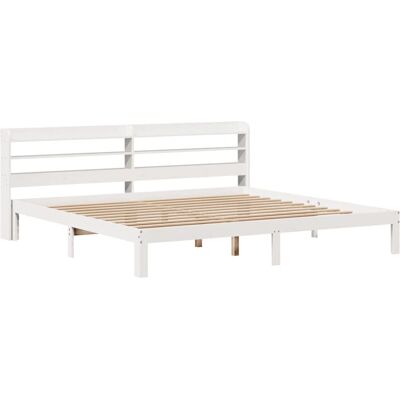 vidaXL 3306783 Bettgestell mit Kopfteil, weiß, 90x200 cm - Bettgestell vidaXL 3306783 Bettgestell mit Kopfteil, weiß, 90x200 cm - Bettgestell
