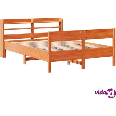 vidaXL Sängestomme 140x190cm massiivipuun mänty - rustiikkinen tyyli vidaXL Sängestomme 140x190cm massiivipuun mänty - rustiikkinen tyyli
