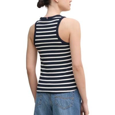 Tommy Hilfiger Slim 5X2 RIB Tank Top - Women’s NavyBlue Tommy Hilfiger Slim 5X2 RIB Tank Top - Women’s NavyBlue