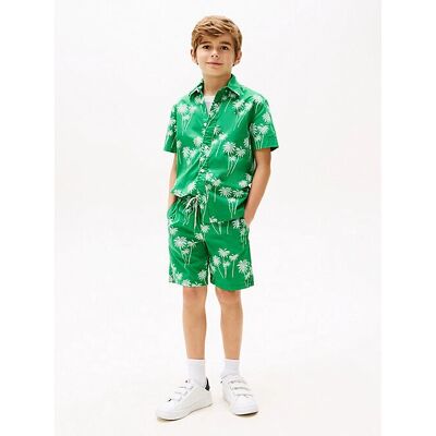 Tommy Hilfiger Kinder Shorts - Stretch Poplin Grün Tommy Hilfiger Kinder Shorts - Stretch Poplin Grün
