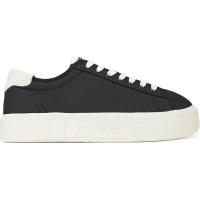 Tommy Hilfiger Canvas Platform Kvinna UK7 Multi Gymnastikskor Tommy Hilfiger Canvas Platform Kvinna UK7 Multi Gymnastikskor
