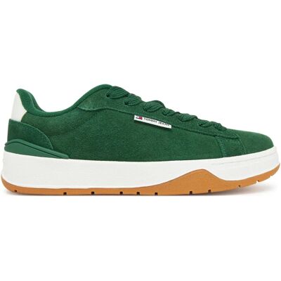 Tommy Hilfiger - Leather Chunky Trainers - Zielony - Shoes Tommy Hilfiger - Leather Chunky Trainers - Zielony - Shoes