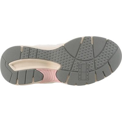 Sneaker sportive Tommy Jeans Archive'25 bianco rosa con tacco a zeppa Sneaker sportive Tommy Jeans Archive'25 bianco rosa con tacco a zeppa