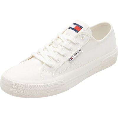Adidași din pânză albi Tommy Hilfiger EM0EM01543 - Casual Adidași din pânză albi Tommy Hilfiger EM0EM01543 - Casual