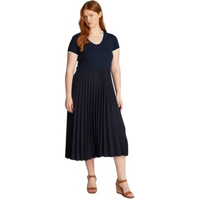 Tommy Hilfiger CRV CONTRAST SOFT V-NK DRESS - Klänning Tommy Hilfiger CRV CONTRAST SOFT V-NK DRESS - Klänning
