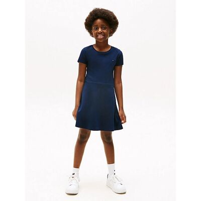 Dziecięca Sukienka Skater Essential Tommy Hilfiger - Sukienka Dziecięca Sukienka Skater Essential Tommy Hilfiger - Sukienka