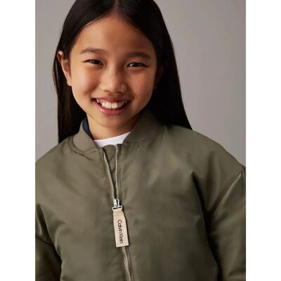 Calvin Klein Kinder Satin Bomberjacke - Jacke Calvin Klein Kinder Satin Bomberjacke - Jacke