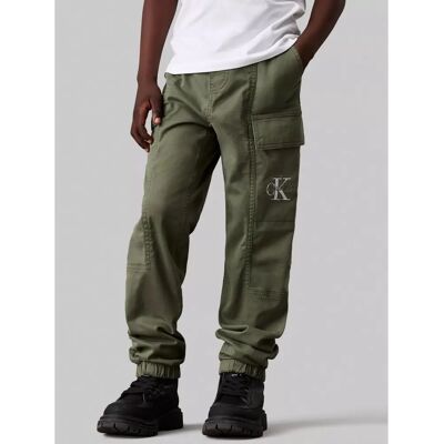 Pantalon cargo en toile essentiel de Calvin Klein Jeans - Pantalon de survêtement - Publicité Pantalon cargo en toile essentiel de Calvin Klein Jeans - Pantalon de survêtement - Publicité
