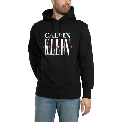 Felpa con cappuccio con logo Calvin Klein Jeans in grassetto - Nera - Felpa - Casual Felpa con cappuccio con logo Calvin Klein Jeans in grassetto - Nera - Felpa - Casual