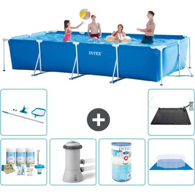 Intex - A292 - 450x220x84 cm - Bleu - Pool - Publicité Intex - A292 - 450x220x84 cm - Bleu - Pool - Publicité