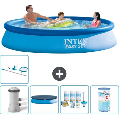 Intex - Piscina Fuori Terra In Giro 366x76 Cm Blu - 366x76 cm - Bleu - Pool - Publicité Intex - Piscina Fuori Terra In Giro 366x76 Cm Blu - 366x76 cm - Bleu - Pool - Publicité