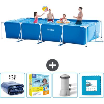 Piscine Rectangulaire Intex 450x220x84 - Solide & Complet - Publicité Piscine Rectangulaire Intex 450x220x84 - Solide & Complet - Publicité