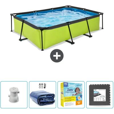 EXIT TOYS - CB10 - Verde - 300x200x65 cm - Conjunto piscina EXIT TOYS - CB10 - Verde - 300x200x65 cm - Conjunto piscina