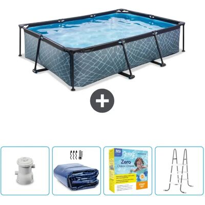EXIT Toys - CB13 - 300x200x65 cm - Gris - Piscina EXIT Toys - CB13 - 300x200x65 cm - Gris - Piscina