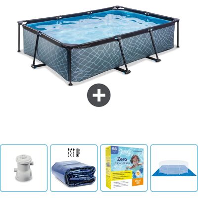 EXIT Toys - Piscina 300x200x65 - Gris - Pool EXIT Toys - Piscina 300x200x65 - Gris - Pool