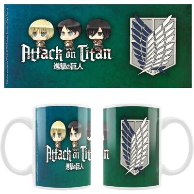 Sakami Merchandise Attack on Titan Keramische Mok Eren, Mikasa & Armin - Groot - 0,32L Sakami Merchandise Attack on Titan Keramische Mok Eren, Mikasa & Armin - Groot - 0,32L