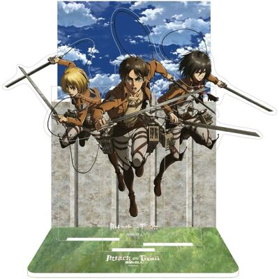Sakami Merchandise Diorama en acrylique Attack on Titan Eren, Mikasa & Armin - 20 cm - Publicité Sakami Merchandise Diorama en acrylique Attack on Titan Eren, Mikasa & Armin - 20 cm - Publicité