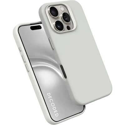 Decoded iPhone 16 Pro Max Antimikrobielles Silikonhülle - Stone Grey - Handyhülle Decoded iPhone 16 Pro Max Antimikrobielles Silikonhülle - Stone Grey - Handyhülle