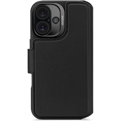 Decoded Leder Abnehmbares Geldbörse für iPhone 16 - Schwarz Decoded Leder Abnehmbares Geldbörse für iPhone 16 - Schwarz