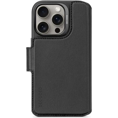 Decoded Carcasa de Cuero para iPhone 16 Pro - Negro Decoded Carcasa de Cuero para iPhone 16 Pro - Negro