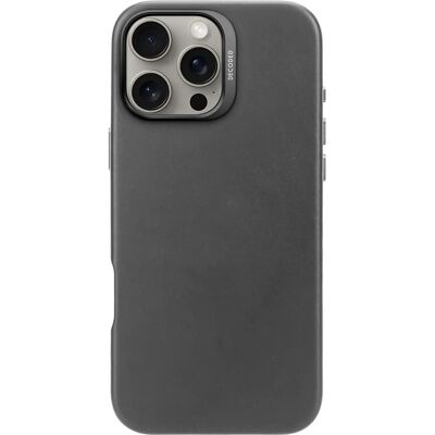 Coque en Cuir Résistante aux Chocs pour iPhone 16 Pro Max - Noir - Publicité Coque en Cuir Résistante aux Chocs pour iPhone 16 Pro Max - Noir - Publicité