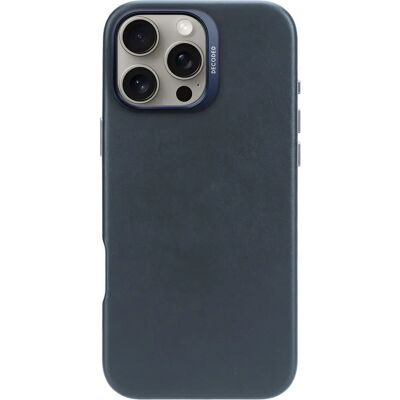Decoded Leder Stoßfeste Hülle für iPhone 16 Pro Max - Blau Decoded Leder Stoßfeste Hülle für iPhone 16 Pro Max - Blau