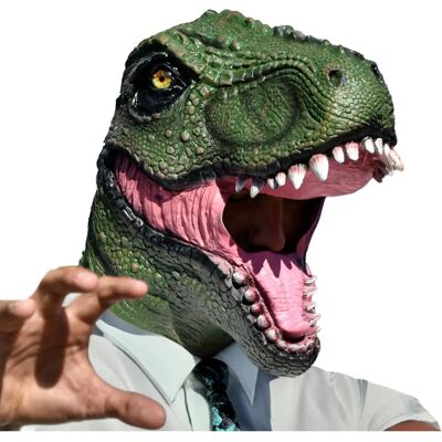Mikamax Masque de Dinosaure - Design Réaliste - Latex Mikamax Masque de Dinosaure - Design Réaliste - Latex