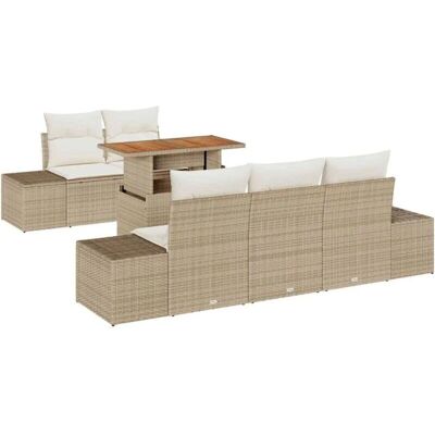 Beige Tuin Eettafel Set - Buitenmeubilair voor 5 Beige Tuin Eettafel Set - Buitenmeubilair voor 5