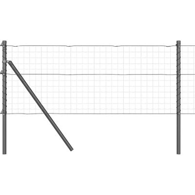 VIDAXL Graue Metallzaunpfähle - 26 St. Ø32 mm 80 cm - Zaunpfähle VIDAXL Graue Metallzaunpfähle - 26 St. Ø32 mm 80 cm - Zaunpfähle