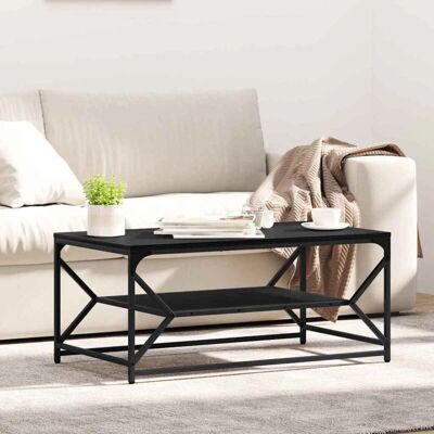 Vidaxl Schwarze Eiche Couchtisch mit Regal Vidaxl Schwarze Eiche Couchtisch mit Regal