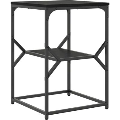 vidaXL Side Table Black Oak 41x40x60 cm Constructed Wood - Side Table vidaXL Side Table Black Oak 41x40x60 cm Constructed Wood - Side Table