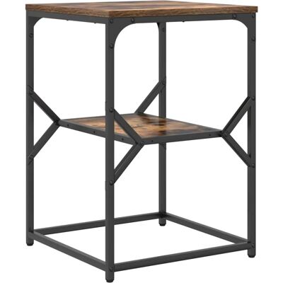 vidaXL Nachttisch Rauch Eiche - 41x40x60 cm - Industrieller Stil vidaXL Nachttisch Rauch Eiche - 41x40x60 cm - Industrieller Stil