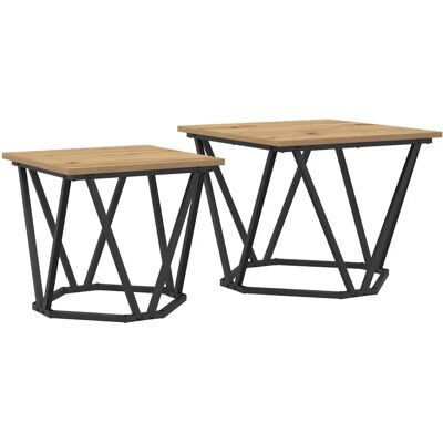 vidaXL Eiken salontafel - Bruin - Salontafel vidaXL Eiken salontafel - Bruin - Salontafel