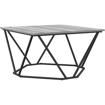 VidaXL Modern Grey Geometric Coffee Table - Coffee Table VidaXL Modern Grey Geometric Coffee Table - Coffee Table