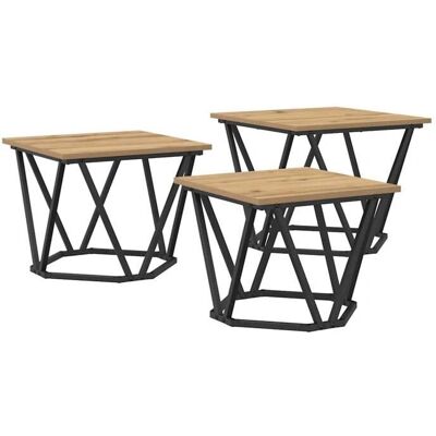 vidaXL Holz Eichen Couchtisch - Couchtisch vidaXL Holz Eichen Couchtisch - Couchtisch