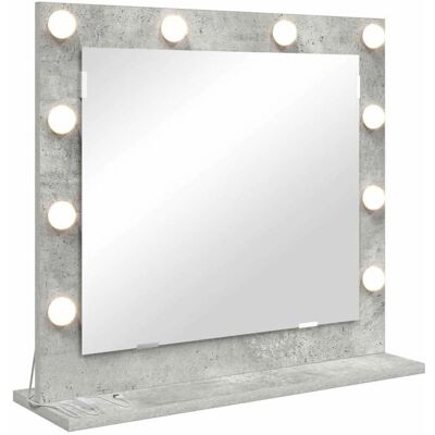 Vidaxl Moderner Beton-Wandspiegel mit LED - 60x55x18cm Vidaxl Moderner Beton-Wandspiegel mit LED - 60x55x18cm