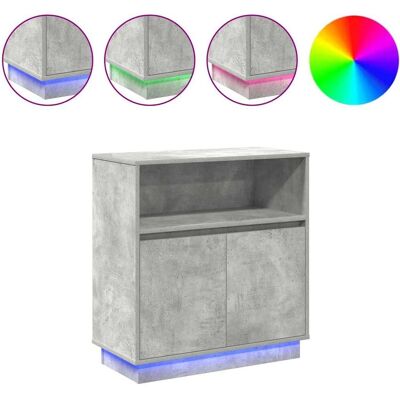 Vidaxl Beton Gris Buffet Sideboard - Rangement et Style Vidaxl Beton Gris Buffet Sideboard - Rangement et Style