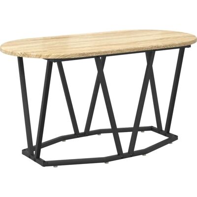 vidaXL Sonoma Eiche Couchtisch - 80x40x40,5 cm - Modern Oval vidaXL Sonoma Eiche Couchtisch - 80x40x40,5 cm - Modern Oval