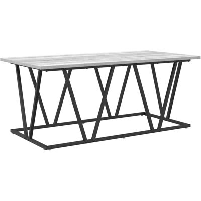 vidaXL Grauer Sonoma Couchtisch - Rechteckig - Indoor vidaXL Grauer Sonoma Couchtisch - Rechteckig - Indoor