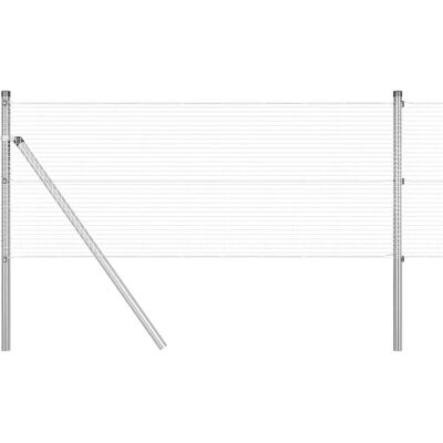 Ensemble de Clôture en Acier Galvanisé vidaXL 13 Poteaux 0.4x25 m - Clôture - Publicité Ensemble de Clôture en Acier Galvanisé vidaXL 13 Poteaux 0.4x25 m - Clôture - Publicité