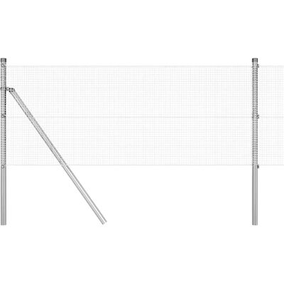 Ensemble de Poteaux de Clôture en Acier Galvanisé vidaXL - 2 Pièces - Publicité Ensemble de Poteaux de Clôture en Acier Galvanisé vidaXL - 2 Pièces - Publicité