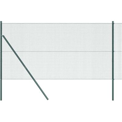 Varmarked Stahlzaun 1,4x10 m grüne Pfosten - Zaun Varmarked Stahlzaun 1,4x10 m grüne Pfosten - Zaun