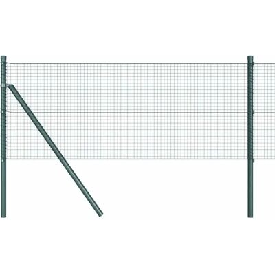 vidaXL 13 Pfosten Grün 0,8x25 m Metallzaun vidaXL 13 Pfosten Grün 0,8x25 m Metallzaun