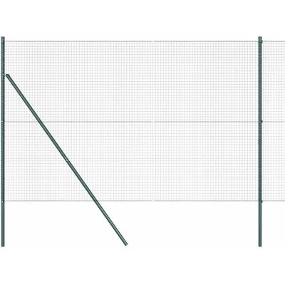 VidaXL Zaunpfosten-Set - 2 Grün Stahl Modern Außen VidaXL Zaunpfosten-Set - 2 Grün Stahl Modern Außen