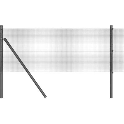 Vintafence Stahlpfähle für Garten - Grau, 100 x 0,5 m Vintafence Stahlpfähle für Garten - Grau, 100 x 0,5 m
