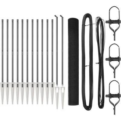 Vidaxl Harmaa Teräsverkkopaneelit 25x1,2 M Vidaxl Harmaa Teräsverkkopaneelit 25x1,2 M