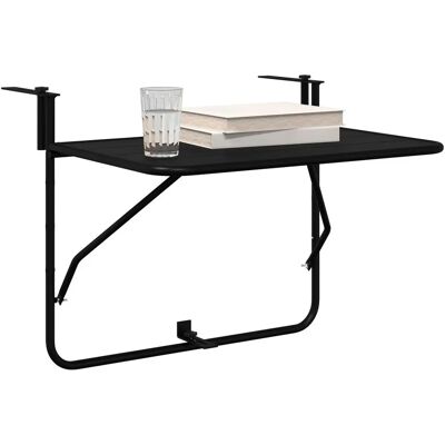 vidaXL Compact Black Balcony Table - Balconetisch vidaXL Compact Black Balcony Table - Balconetisch