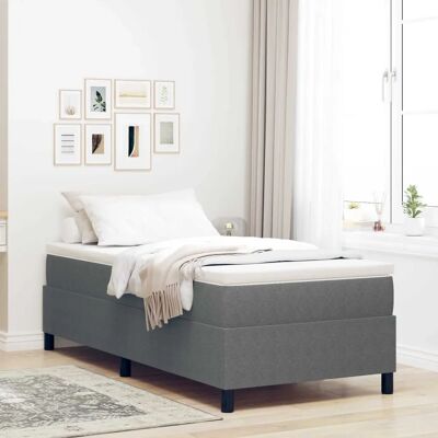 VIDAXL Sengestel - Lys grå - Understøtter enkeltsengsmadras - Modern minimalistisk design VIDAXL Sengestel - Lys grå - Understøtter enkeltsengsmadras - Modern minimalistisk design