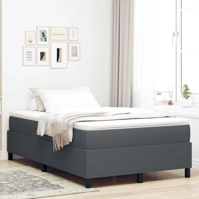 vidaXL Bed Gray 120x200cm Fabric vidaXL Bed Gray 120x200cm Fabric
