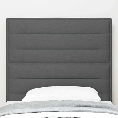 Vidaxl – Hovedgavl Mørkegrå 100cm Stof Moderne Stil Vidaxl – Hovedgavl Mørkegrå 100cm Stof Moderne Stil